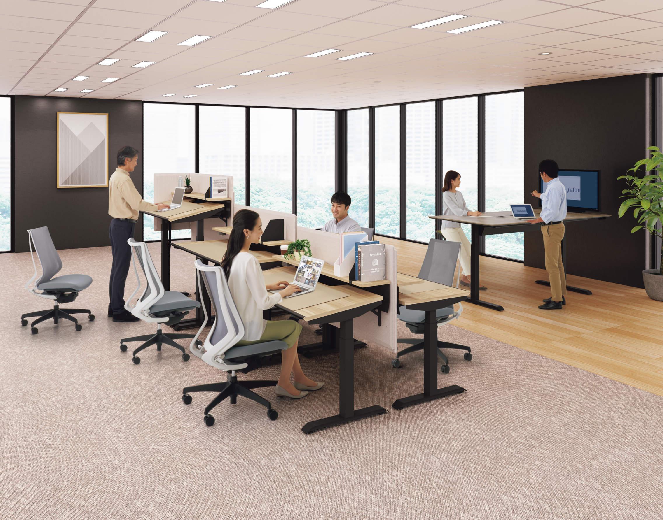 オフィスデスクの最適な高さは 基準から高さが合わない時の対処法まで解説 コクヨマーケティング